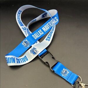 NBA Dallas Mavericks Blue and White Lanyard
